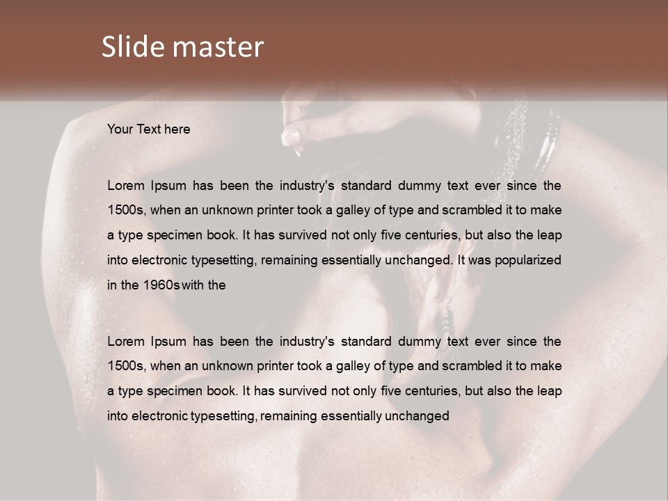 A Man With His Hands On His Head PowerPoint Template