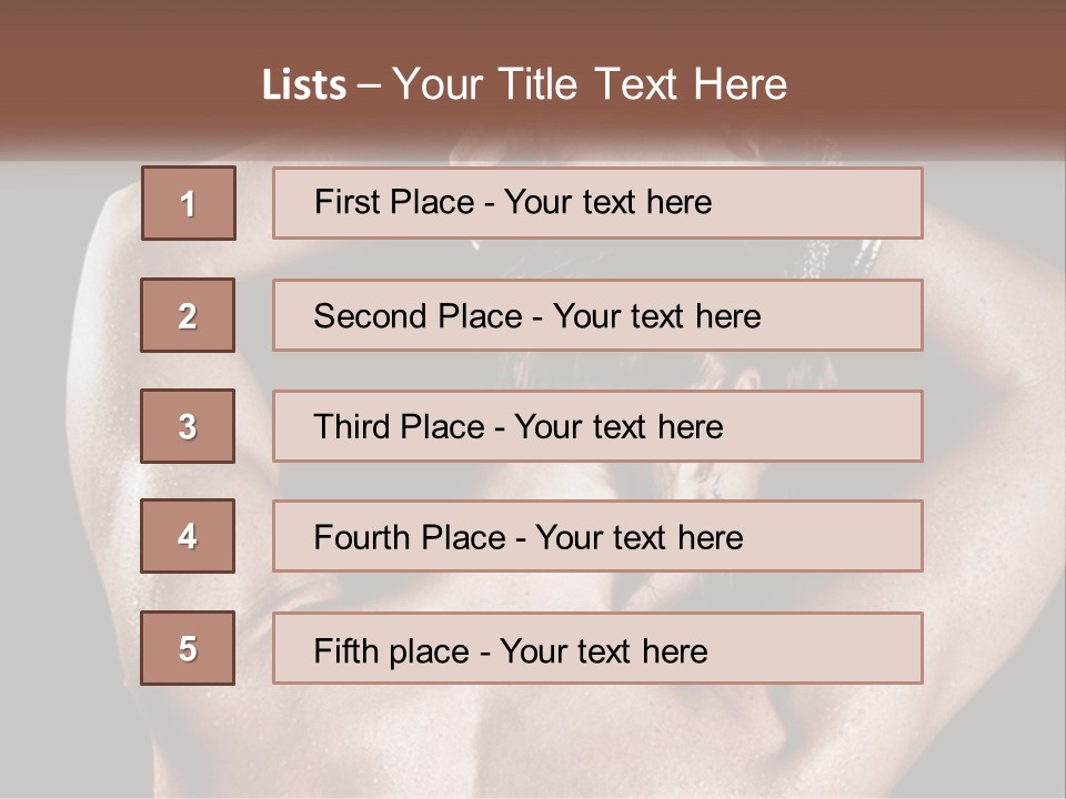 A Man With His Hands On His Head PowerPoint Template