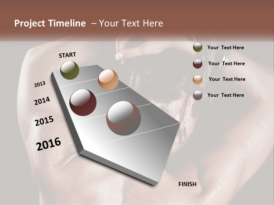 A Man With His Hands On His Head PowerPoint Template