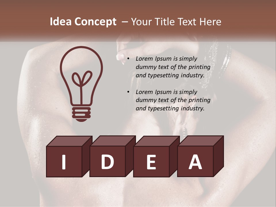 A Man With His Hands On His Head PowerPoint Template