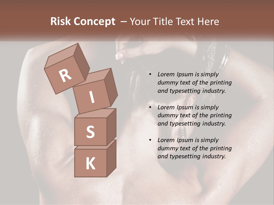 A Man With His Hands On His Head PowerPoint Template