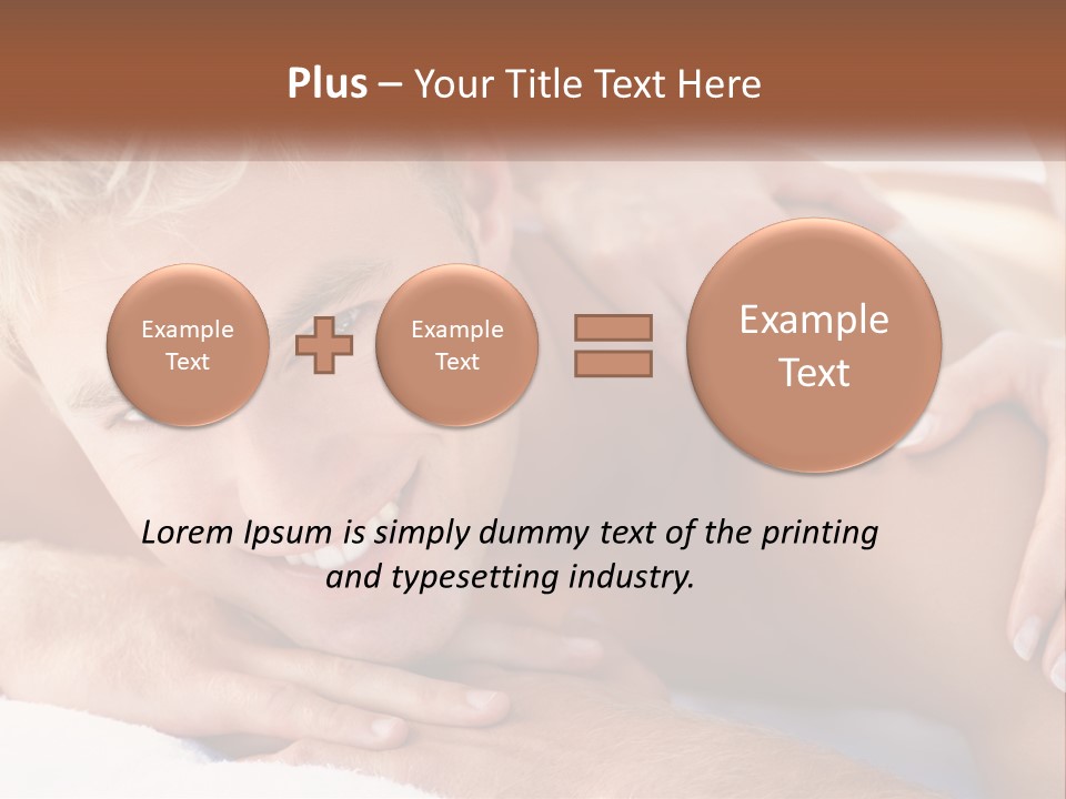 A Man Getting A Back Massage From A Woman PowerPoint Template