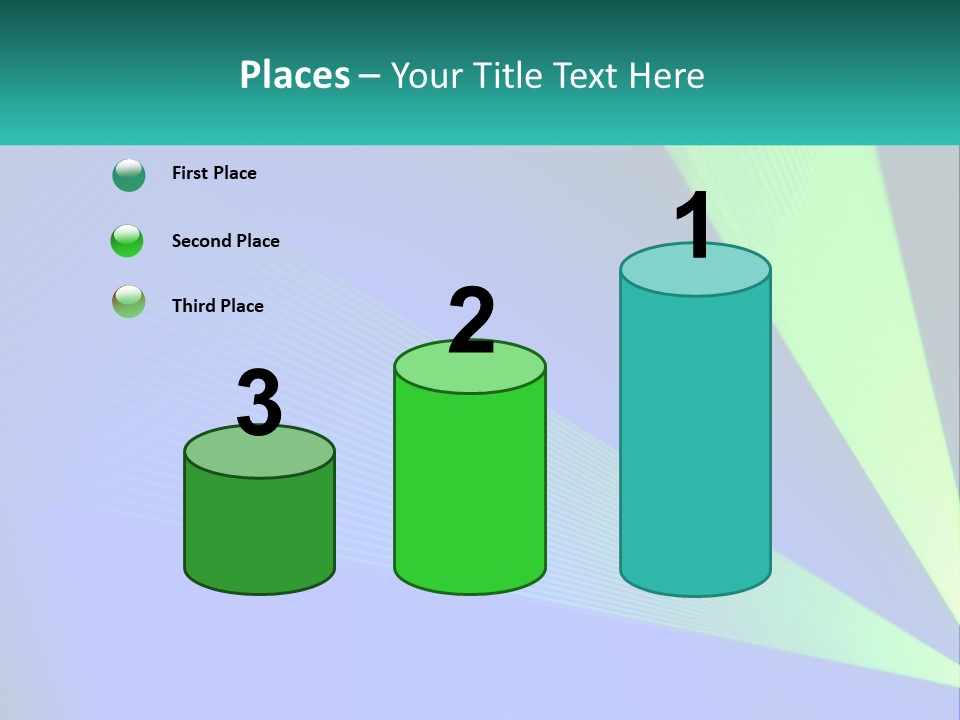 A Blue And Green Abstract Background With Lines PowerPoint Template