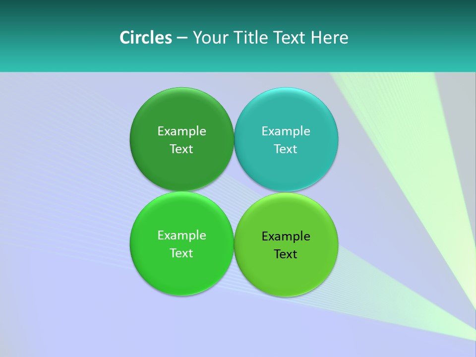 A Blue And Green Abstract Background With Lines PowerPoint Template