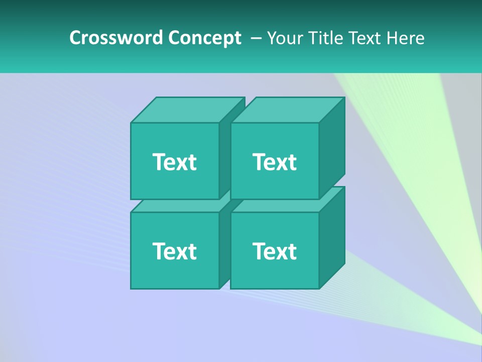 A Blue And Green Abstract Background With Lines PowerPoint Template