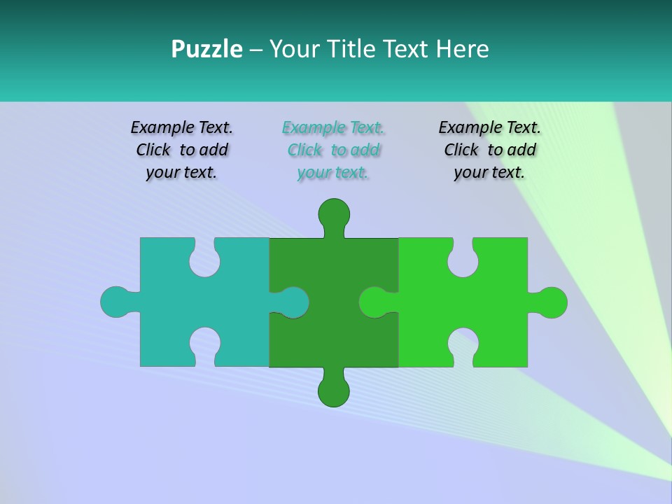 A Blue And Green Abstract Background With Lines PowerPoint Template