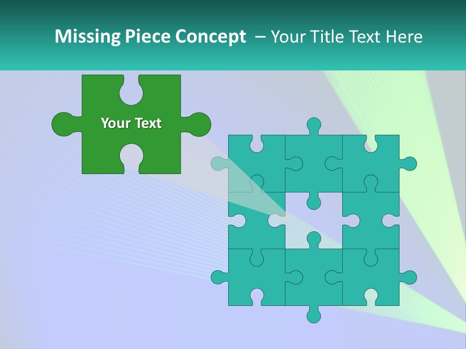 A Blue And Green Abstract Background With Lines PowerPoint Template