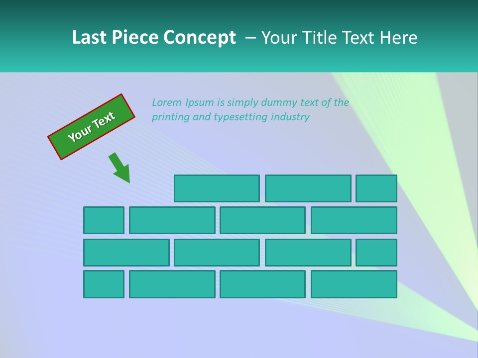 A Blue And Green Abstract Background With Lines PowerPoint Template