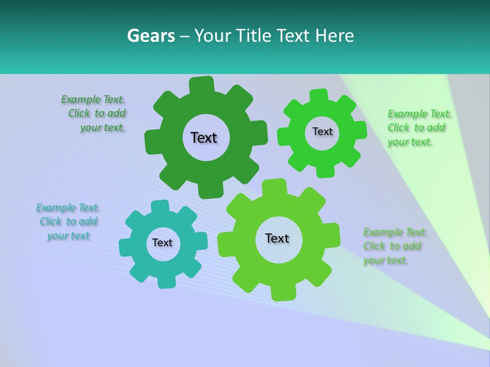 A Blue And Green Abstract Background With Lines PowerPoint Template