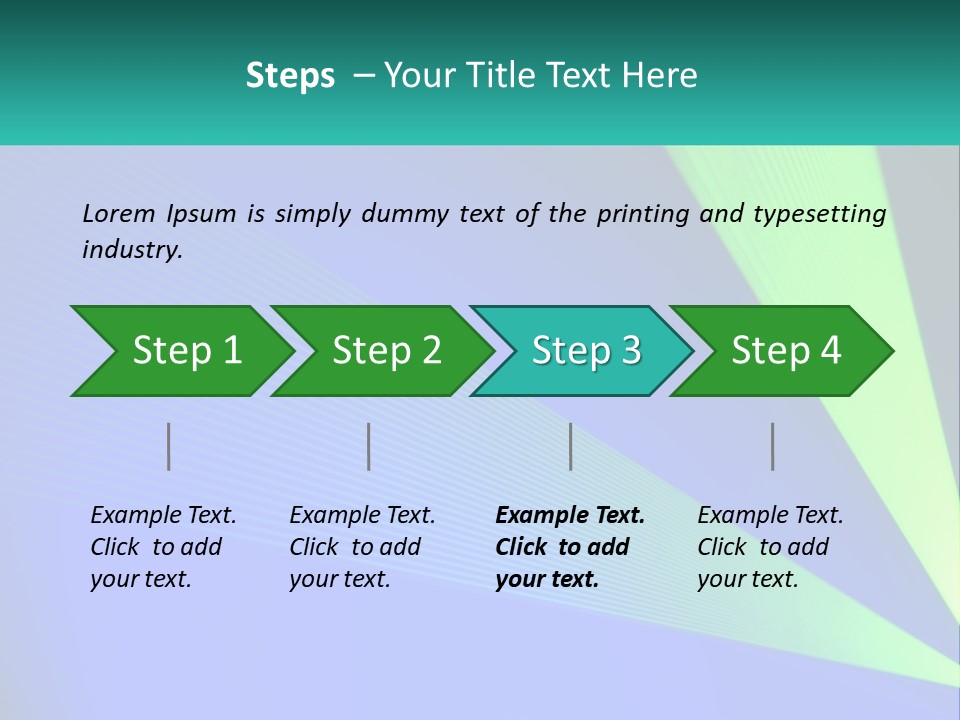 A Blue And Green Abstract Background With Lines PowerPoint Template