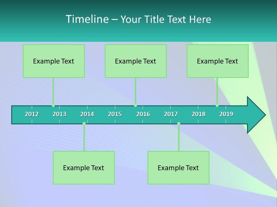 A Blue And Green Abstract Background With Lines PowerPoint Template