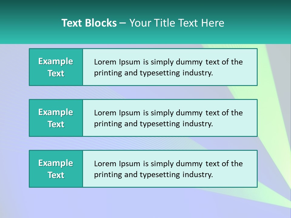 A Blue And Green Abstract Background With Lines PowerPoint Template