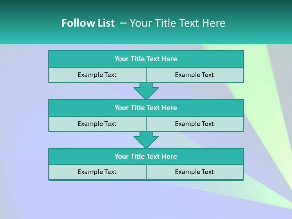 A Blue And Green Abstract Background With Lines PowerPoint Template