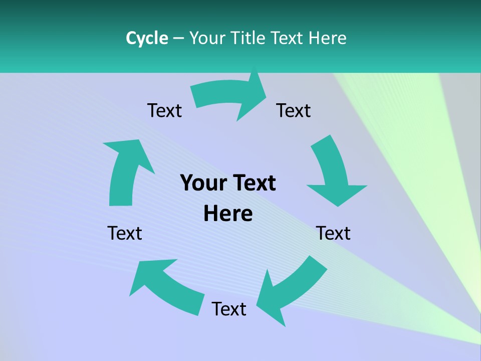 A Blue And Green Abstract Background With Lines PowerPoint Template