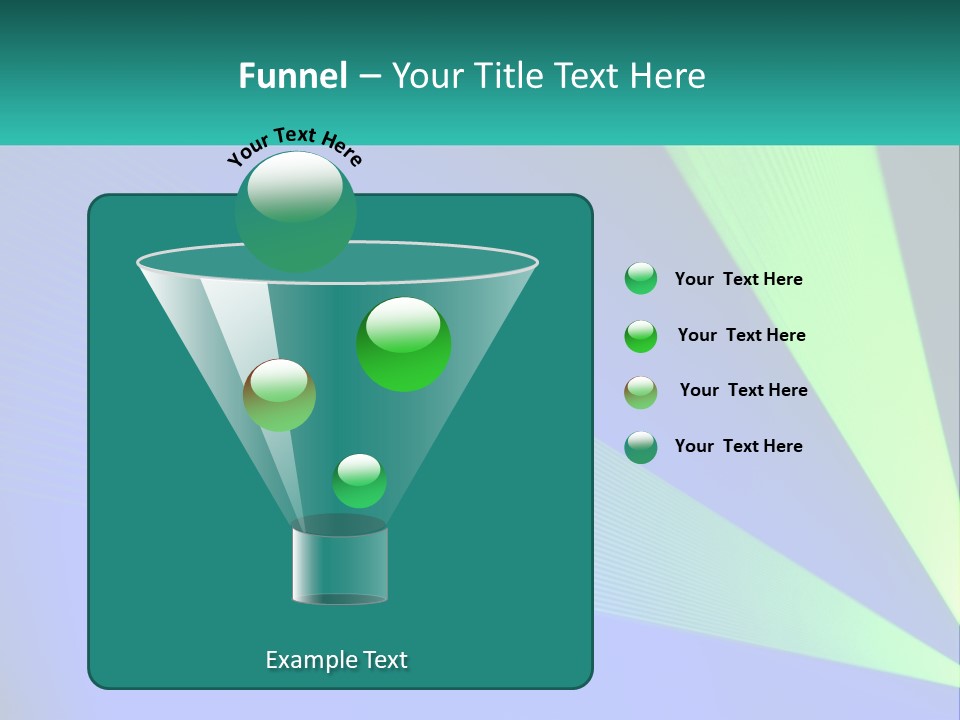 A Blue And Green Abstract Background With Lines PowerPoint Template