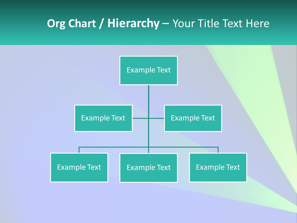 A Blue And Green Abstract Background With Lines PowerPoint Template
