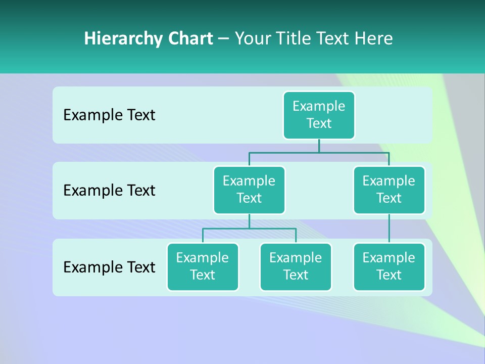 A Blue And Green Abstract Background With Lines PowerPoint Template