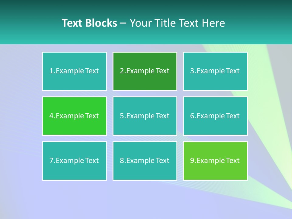 A Blue And Green Abstract Background With Lines PowerPoint Template