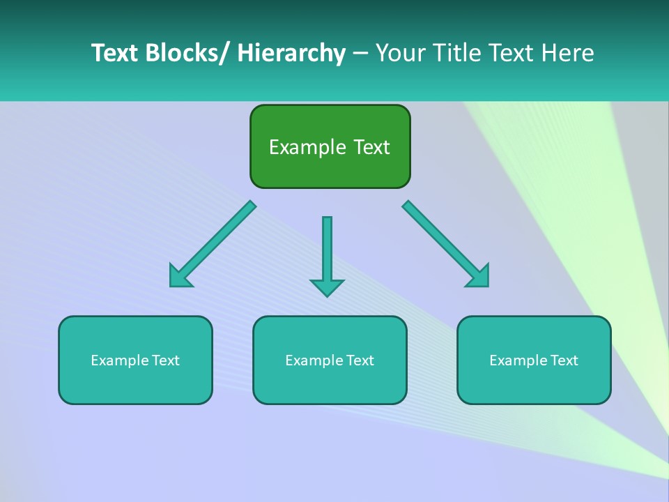 A Blue And Green Abstract Background With Lines PowerPoint Template