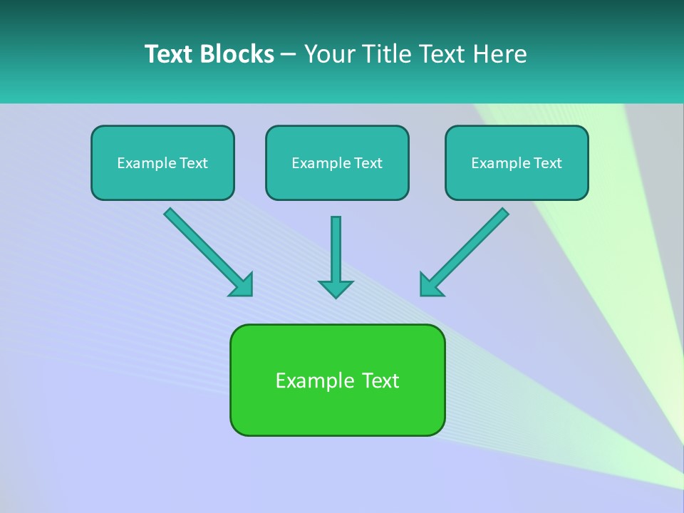 A Blue And Green Abstract Background With Lines PowerPoint Template
