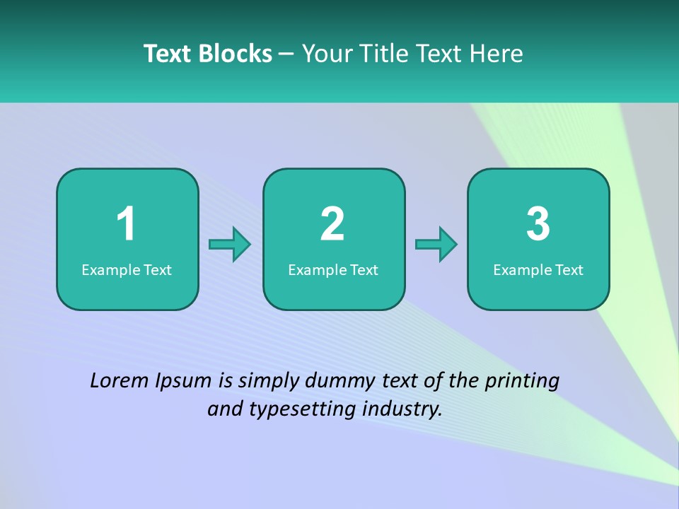 A Blue And Green Abstract Background With Lines PowerPoint Template