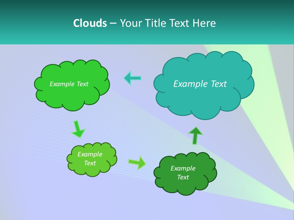 A Blue And Green Abstract Background With Lines PowerPoint Template