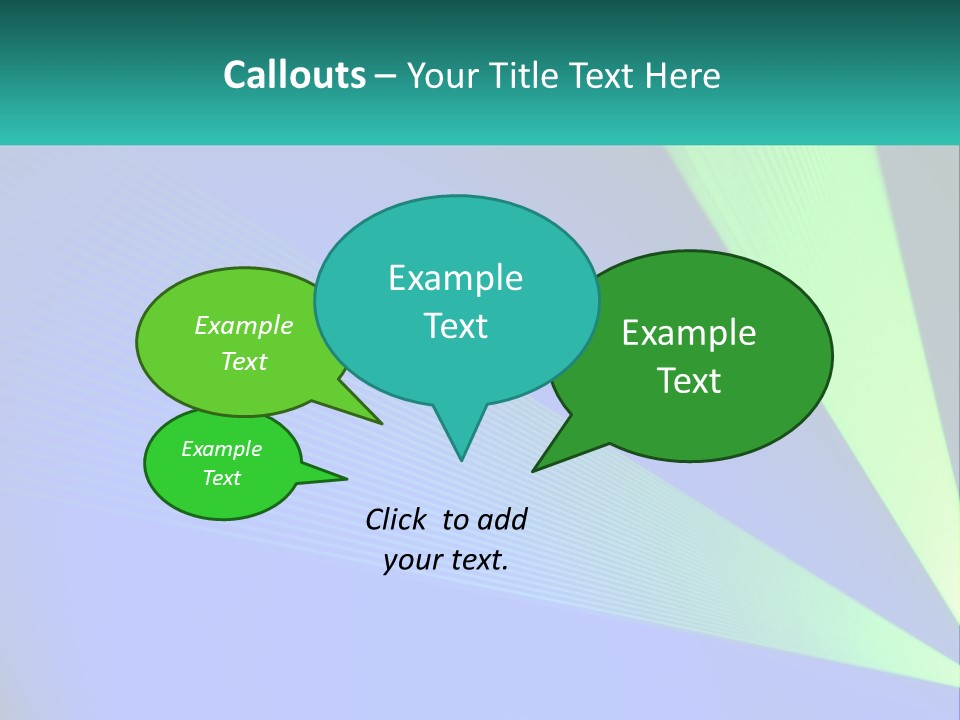 A Blue And Green Abstract Background With Lines PowerPoint Template