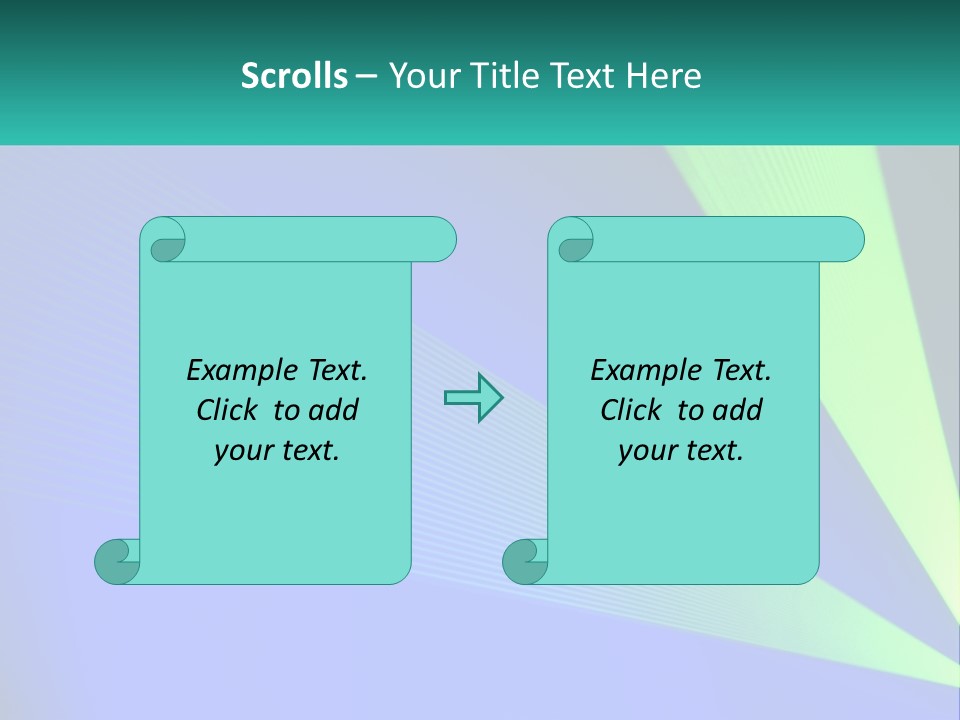 A Blue And Green Abstract Background With Lines PowerPoint Template