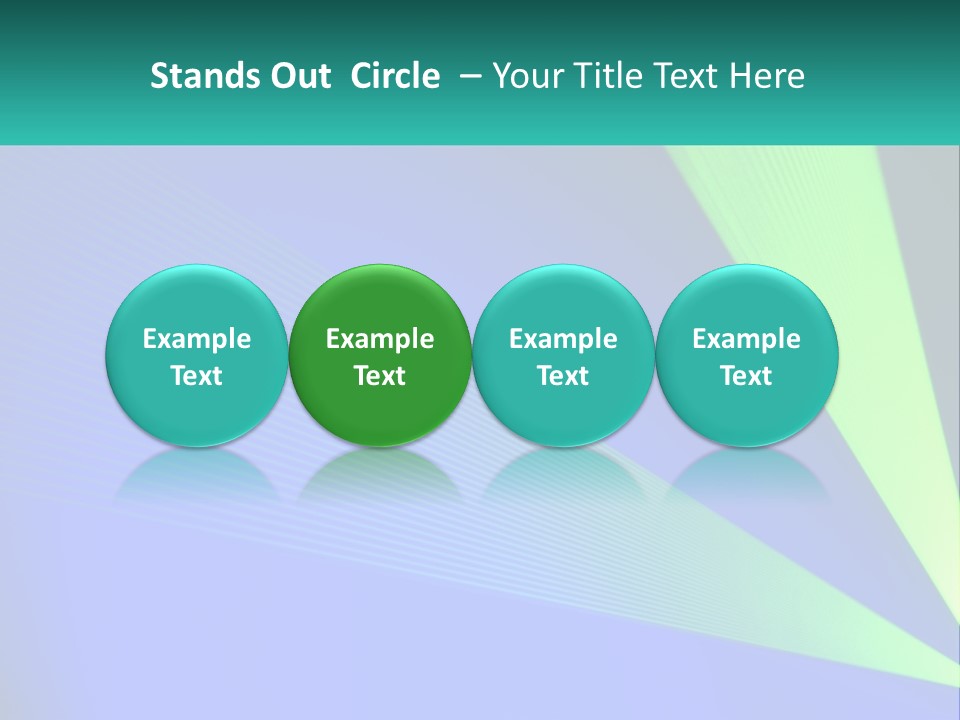 A Blue And Green Abstract Background With Lines PowerPoint Template