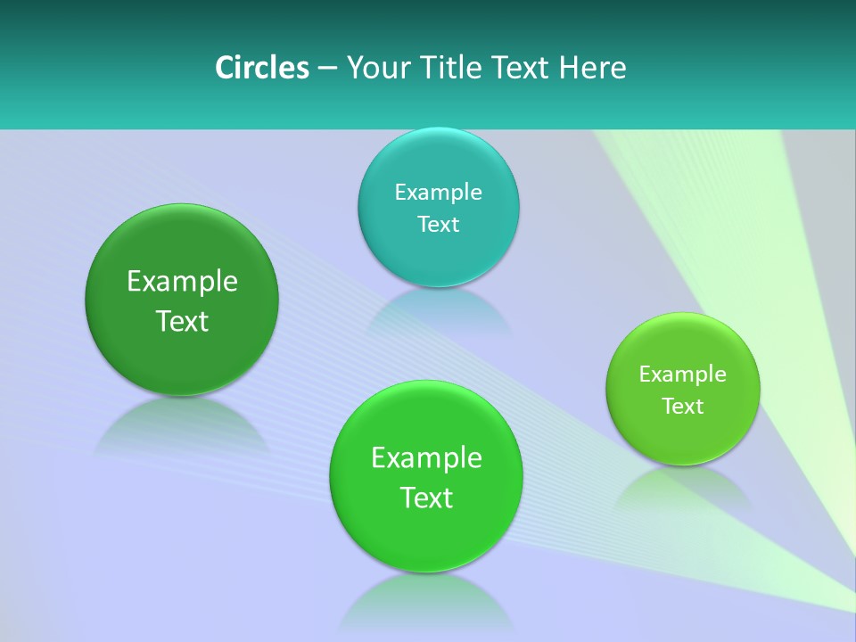 A Blue And Green Abstract Background With Lines PowerPoint Template