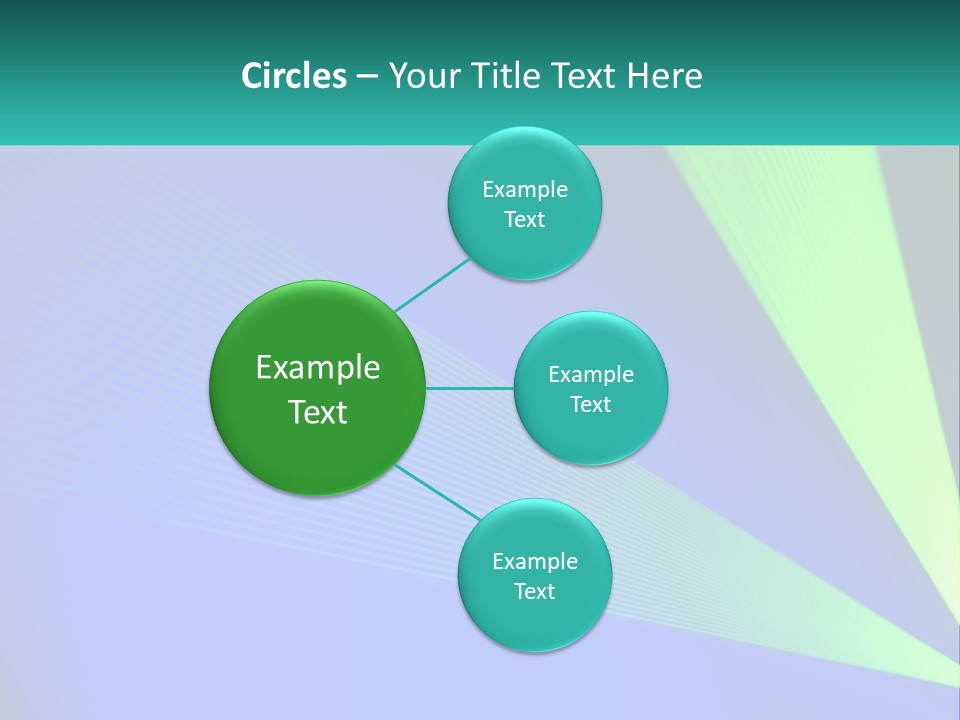 A Blue And Green Abstract Background With Lines PowerPoint Template