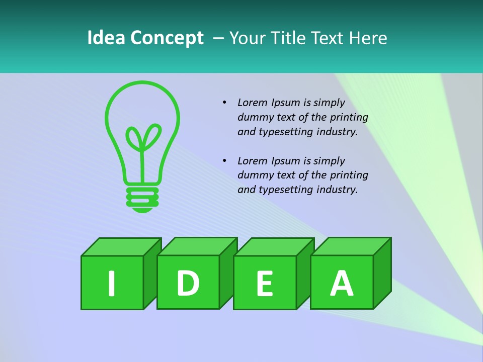 A Blue And Green Abstract Background With Lines PowerPoint Template