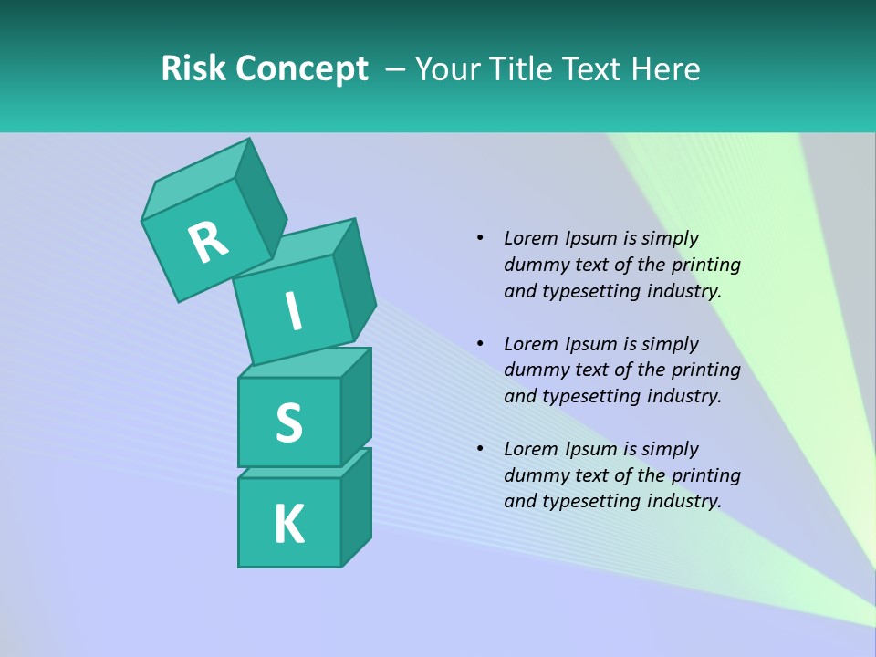 A Blue And Green Abstract Background With Lines PowerPoint Template