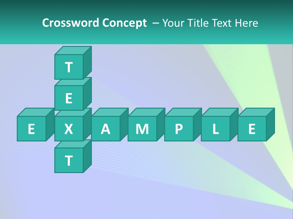 A Blue And Green Abstract Background With Lines PowerPoint Template