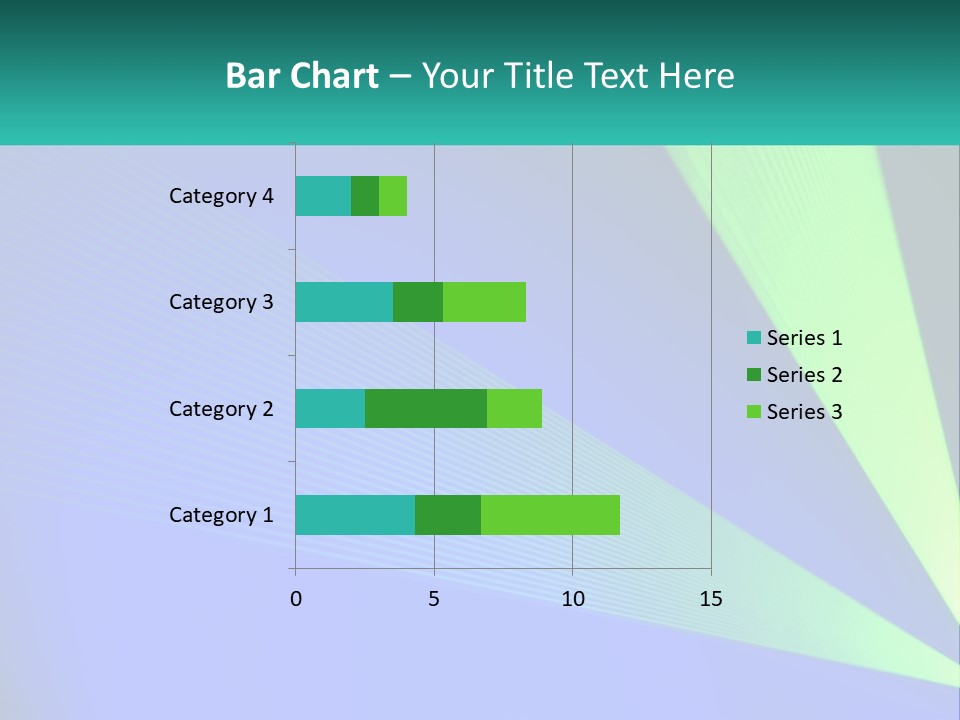 A Blue And Green Abstract Background With Lines PowerPoint Template