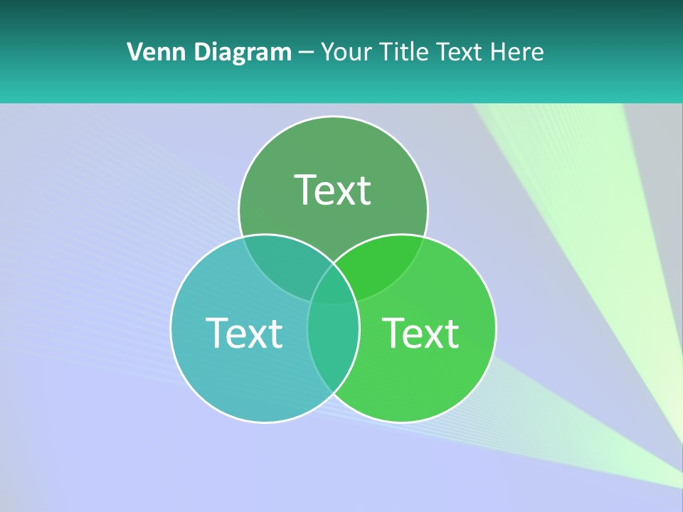 A Blue And Green Abstract Background With Lines PowerPoint Template
