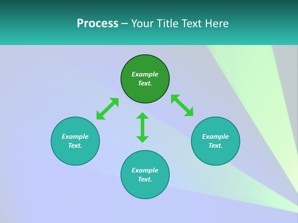 A Blue And Green Abstract Background With Lines PowerPoint Template