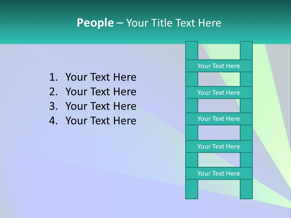 A Blue And Green Abstract Background With Lines PowerPoint Template