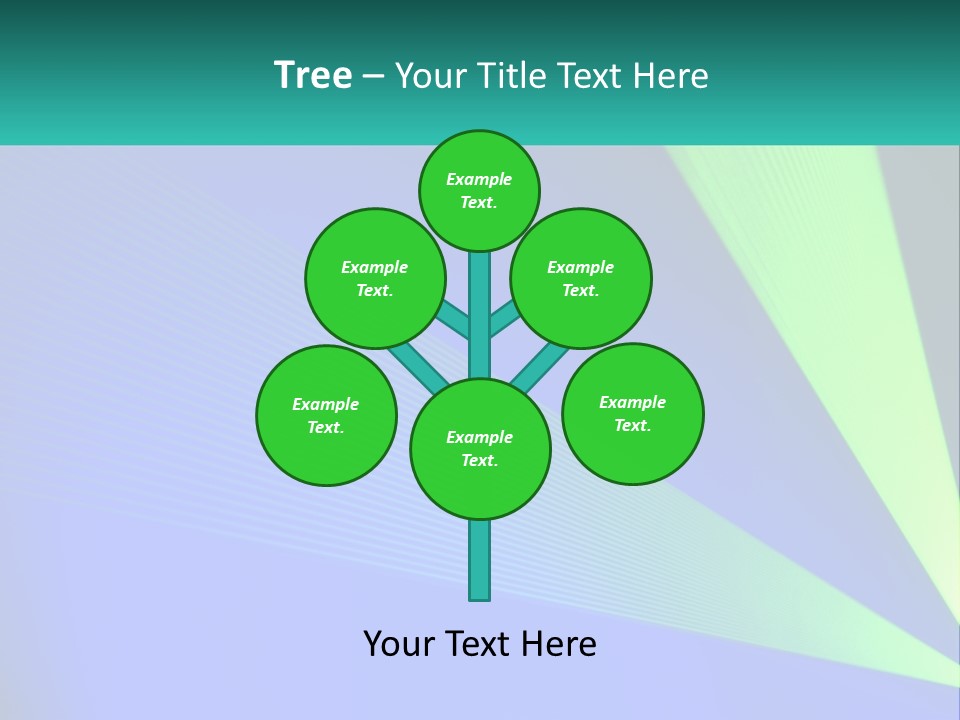 A Blue And Green Abstract Background With Lines PowerPoint Template