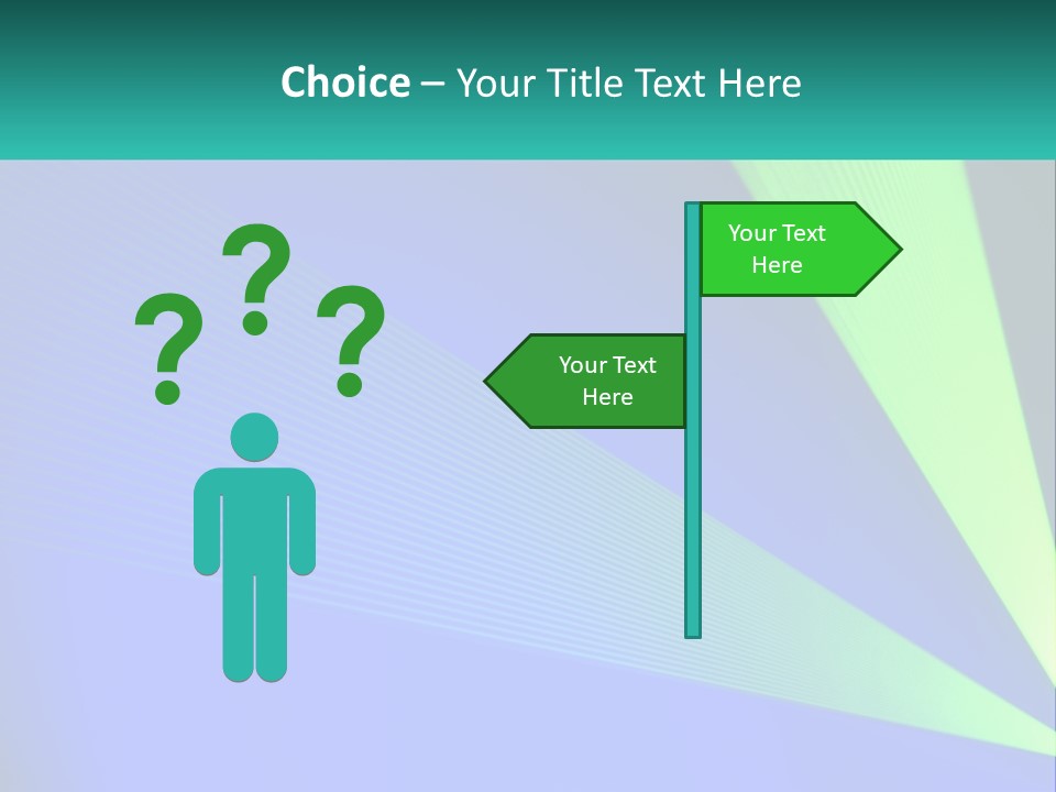 A Blue And Green Abstract Background With Lines PowerPoint Template