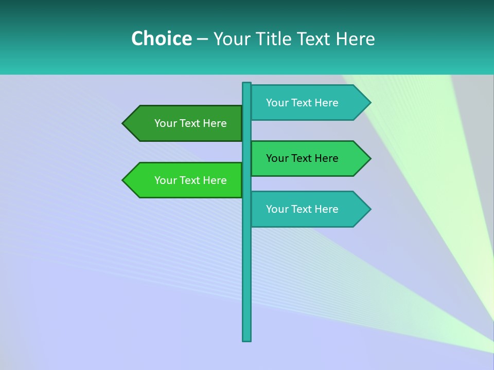 A Blue And Green Abstract Background With Lines PowerPoint Template