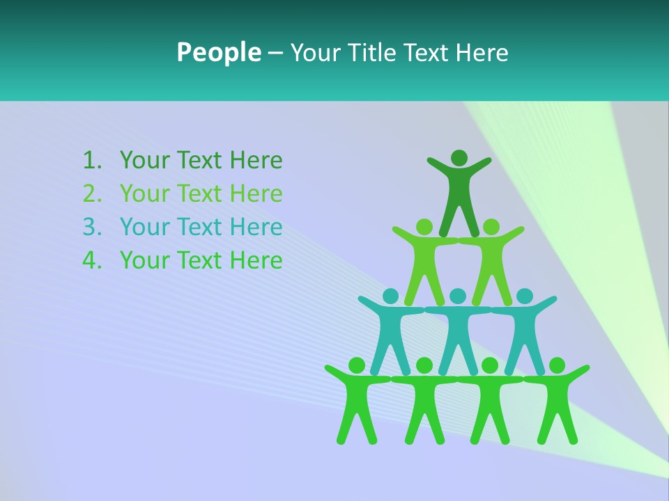 A Blue And Green Abstract Background With Lines PowerPoint Template