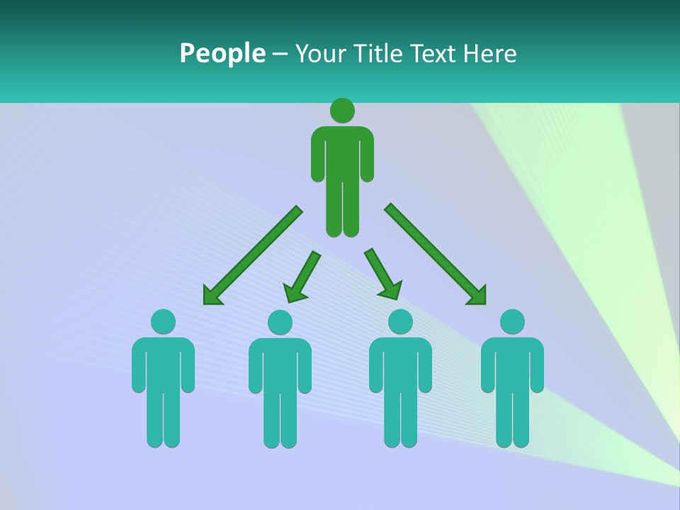 A Blue And Green Abstract Background With Lines PowerPoint Template