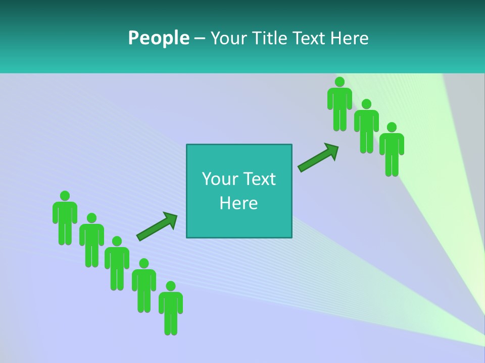 A Blue And Green Abstract Background With Lines PowerPoint Template