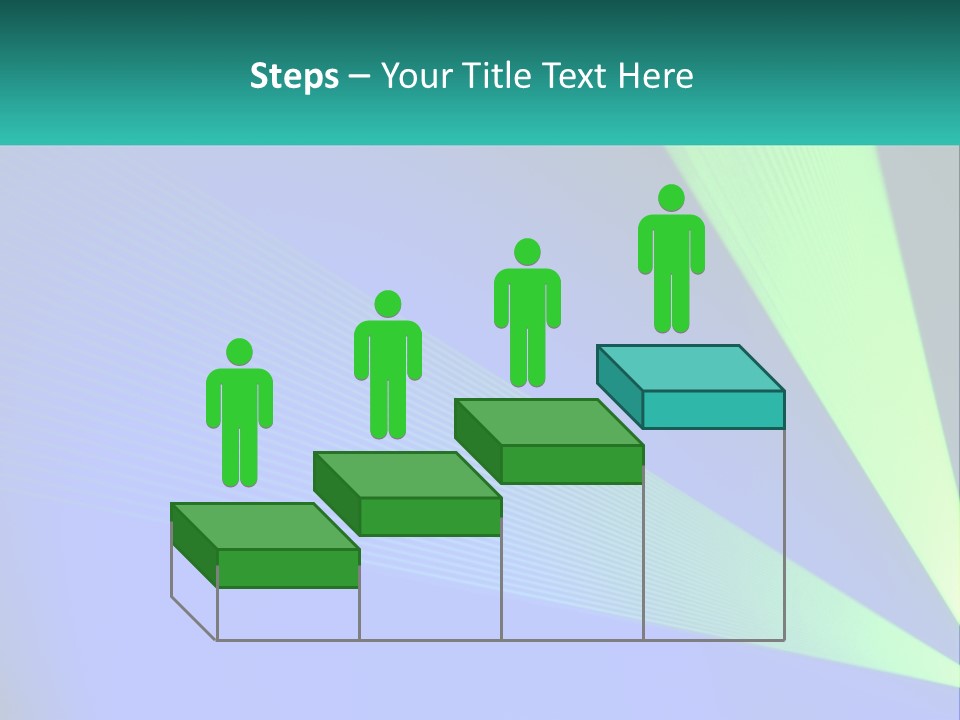 A Blue And Green Abstract Background With Lines PowerPoint Template