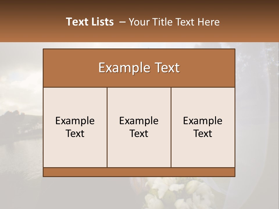 A Bride And Groom Kissing In Front Of A Lake PowerPoint Template