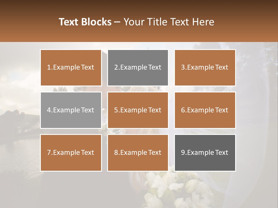 A Bride And Groom Kissing In Front Of A Lake PowerPoint Template