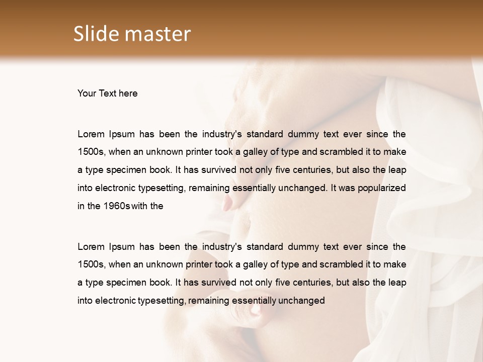 A Pregnant Woman Holding A Flower Powerpoint Presentation PowerPoint Template