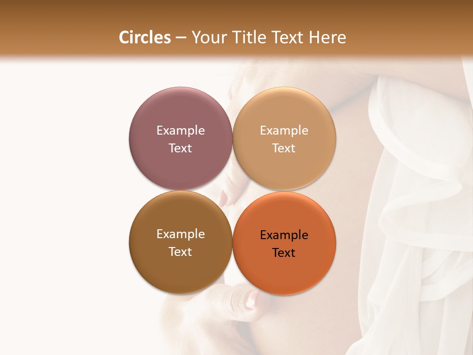 A Pregnant Woman Holding A Flower Powerpoint Presentation PowerPoint Template