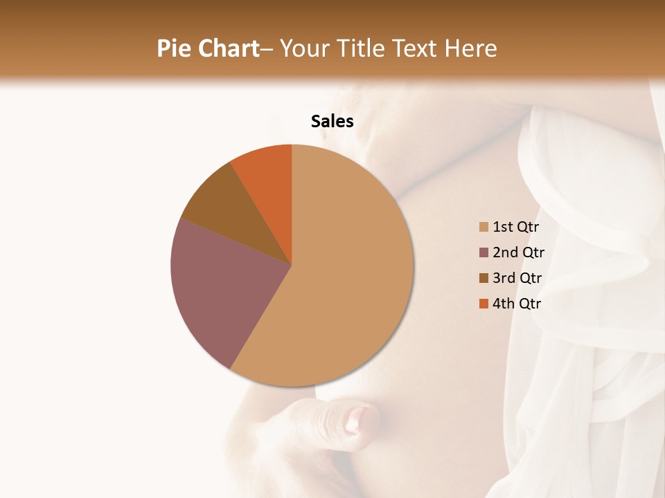 A Pregnant Woman Holding A Flower Powerpoint Presentation PowerPoint Template